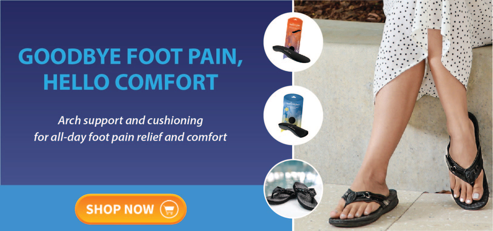 Orthotic Arch Support Plantar Fasciitis Prevention Footminders