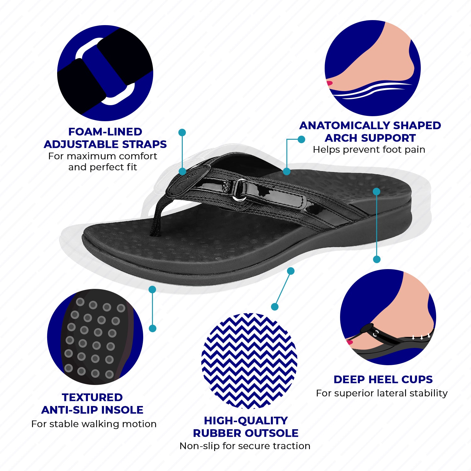 Highly Quality New Design Rubber Slippers For Men Non Slip and
